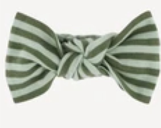 sea green stripe bow