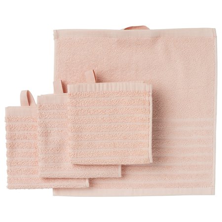 VÅGSJÖN Washcloth - pale pink - IKEA