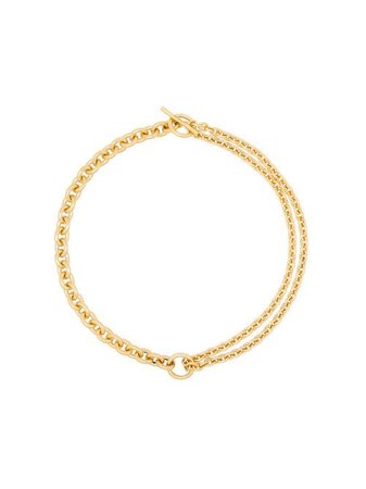 All Blues 18kt Gold Double Mix Chain Necklace - Farfetch