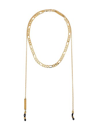 Frame Chain Gold-Plated Chain Choker Necklace AINTNOCHOKE | Farfetch