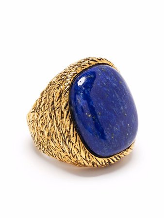 Aurelie Bidermann Miki lapis lazuli ring - FARFETCH