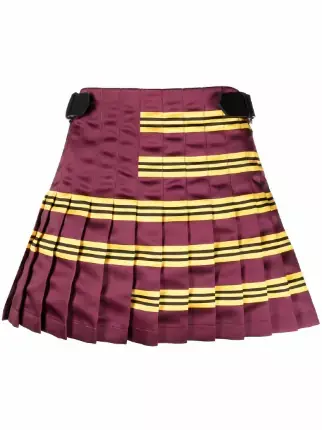 Philosophy Di Lorenzo Serafini Satin Pleated Mini Skirt - Farfetch