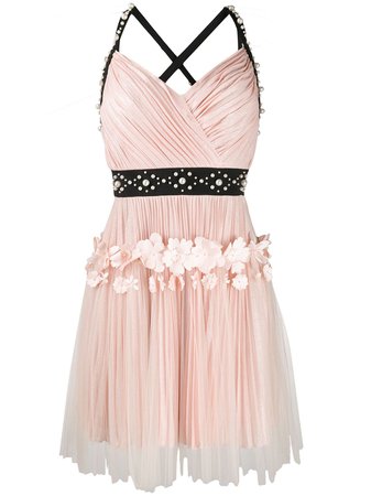 Neutral Viktor&rolf Soir Embellished Pleated Dress | Farfetch.com