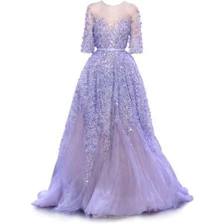satinee.polyvore.com - Ralph & Russo Haute Couture | Wedding dress couture, Purple evening dress, Purple evening gowns