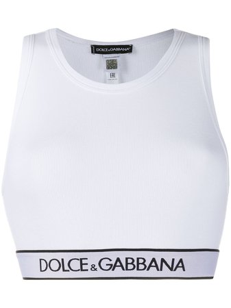 Dolce & Gabbana Logo Cropped Top - Farfetch