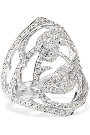 Stephen Webster | 18-karat white gold diamond ring | NET-A-PORTER.COM