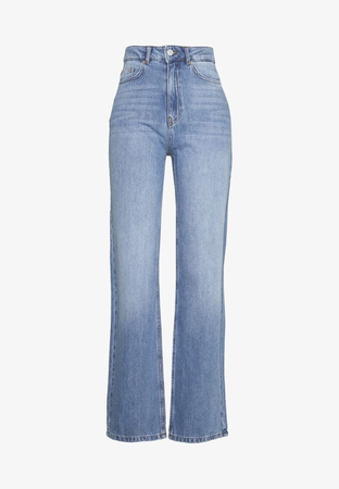 high waisted light wash flare jeans