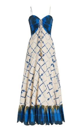 Nuri Linen-Cotton Midi Dress By Alexis | Moda Operandi