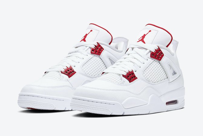 white red Jordan 4s