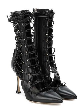 Liudmila Black Drury Lane Leather Lace-up Boots $1,303 - Buy SS17 Online - Fast Global Delivery, Price