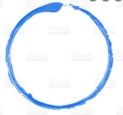 Blue Circle Frame