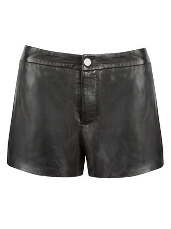 black-leather-shorts