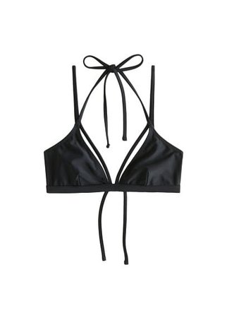 MANGO Crisscross straps bikini top