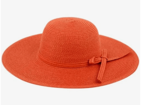 orange beach hat