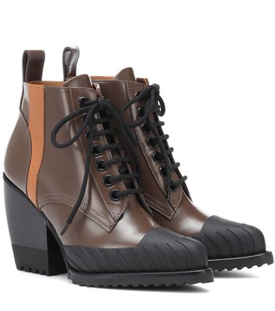 Rylee leather lace-up boots