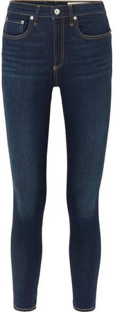 Nina High-rise Skinny Jeans - Dark denim