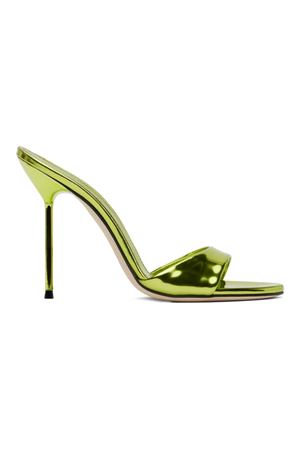 metallic green heel