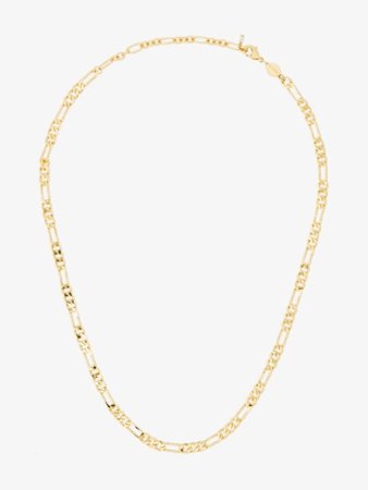 Anni Lu 18K gold-plated Figaro chain necklace | Browns