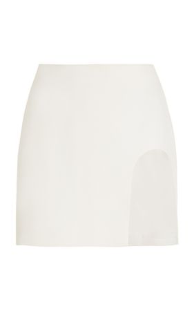Slit-Detailed Mini Skirt By Mônot | Moda Operandi
