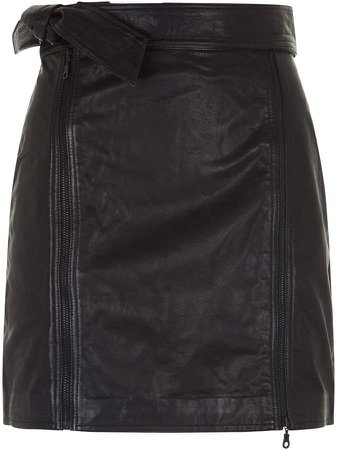 Christa Leather Mini Skirt