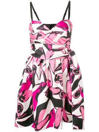 Pinko geometric flared dress