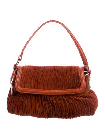 Fendi Suede Shoulder Bag - Handbags - FEN96737 | The RealReal