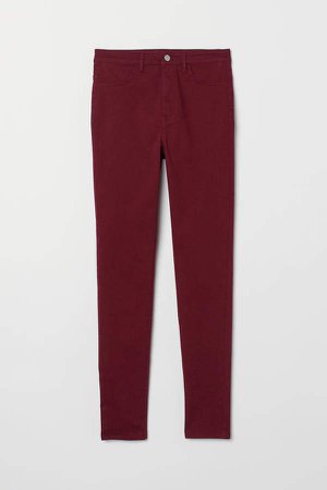 Super Skinny High Jeans - Red