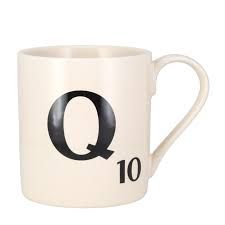 Q scrabble mug - Google Search