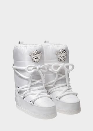 Versace puffer boots