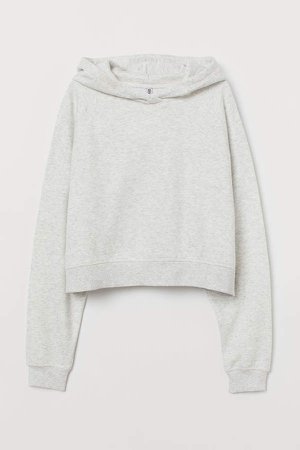 Cropped Hoodie - Gray
