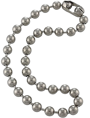 DragonWeave Jewelry 9.5mm Extra Large Silver Steel Ball Chain Mens Necklace Extra Durable Color Protect Finish Any Length |amazon| $14