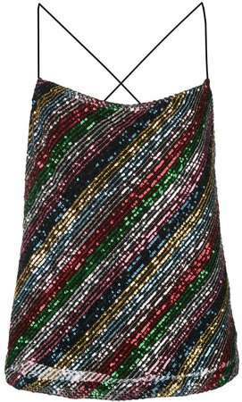 sequinned cami top