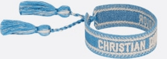 Blue cotton Christian Dior bracelet