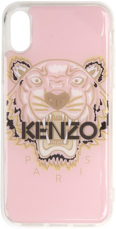 Kenzo: Pink & Brown Tiger iPhone X/XS Case | SSENSE