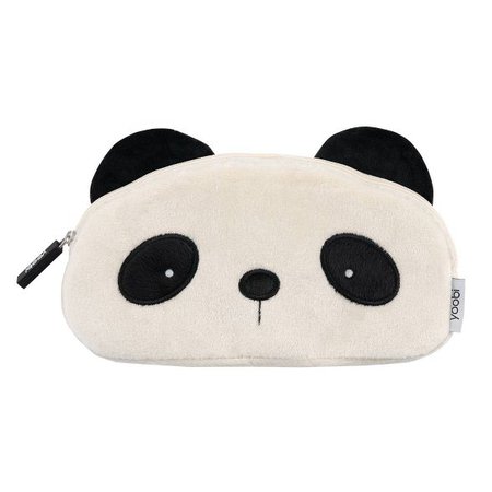 Furry Panda Pencil Case Black And White - Yoobi™ : Target