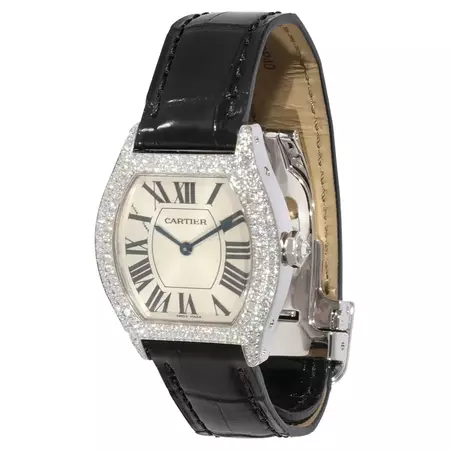 Cartier Tortue 2644 Women's Watch in 18kt White Gold For Sale at 1stDibs | cartier 2644, cartier tortue women's watch, cartier tortue gold