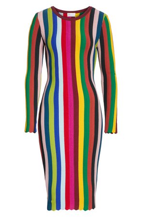 Milly Vertical Stripe Body-Con Dress | Nordstrom
