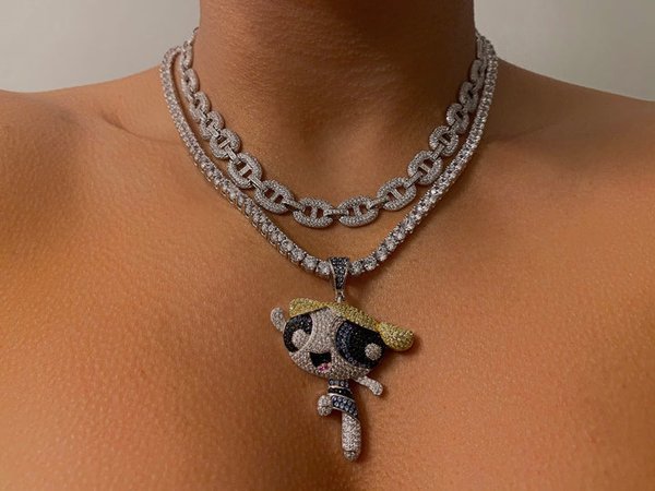 Iced Out Bubbles Necklace – BERNA PECI JEWELRY