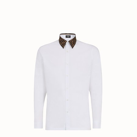 White cotton shirt - SHIRT | Fendi