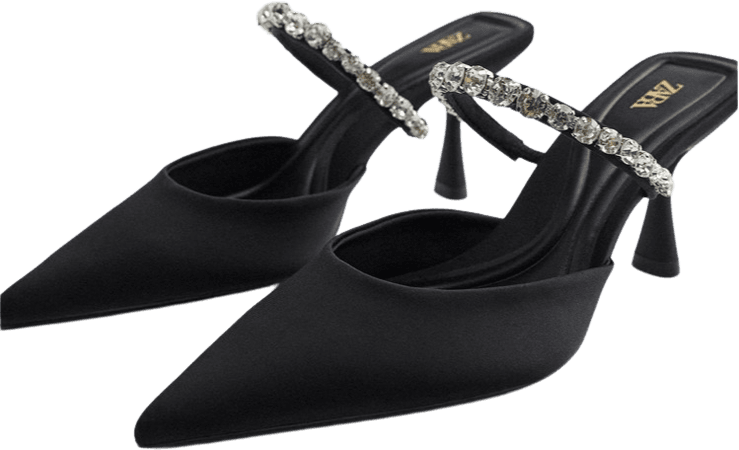 Zara black heels