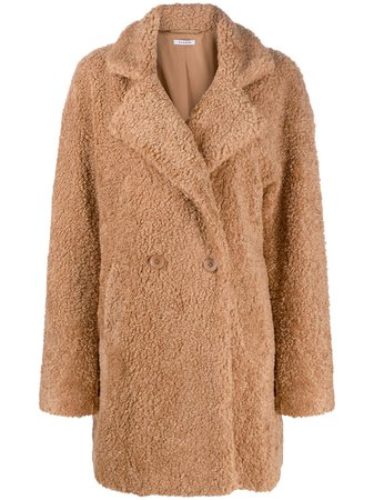 P.A.R.O.S.H. double-breasted shearling coat