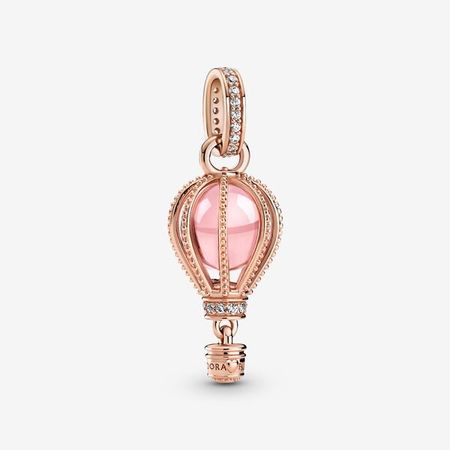 Sparkling Pink Hot Air Balloon Dangle Charm | Pandora GB