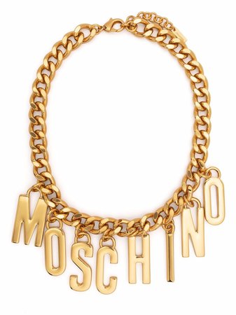Moschino Logo Lettering Choker - Farfetch