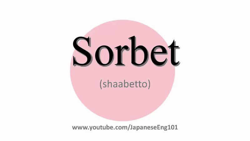 sorbet word - Google Search