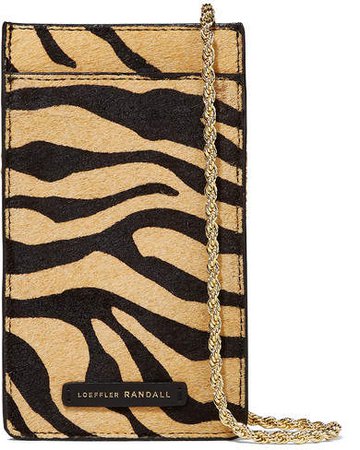 Augusta Tiger-print Calf Hair Shoulder Bag - Zebra print