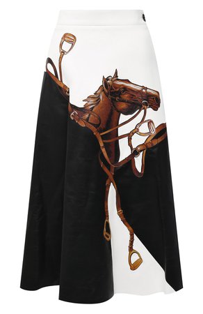 Женская черная кожаная юбка RALPH LAUREN — купить за 415500 руб. в интернет-магазине ЦУМ, арт. 290820371