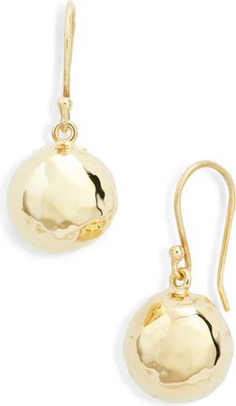 Ippolita Classico 18K Gold Half Ball Drop Earrings | Nordstrom