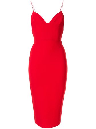 Red Alex Perry Mercer Dress | Farfetch.com