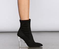 Clearly The Right Choice Wedge Booties – Windsor