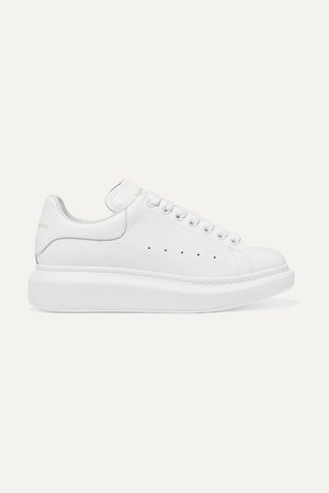 ALEXANDER MCQUEEN Leather exaggerated-sole sneakers